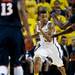 Michigan sophomore Trey Burke dribbles down the court in the game against Illinois on Sunday, Feb. 24. Daniel Brenner I AnnArbor.com